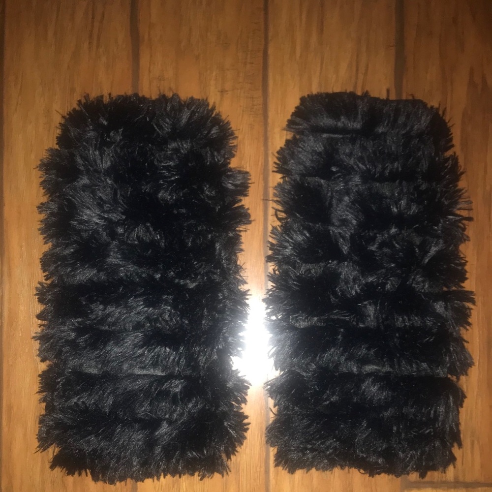 Furry boot covers